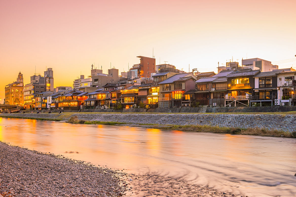 Sunset over the Kamo River